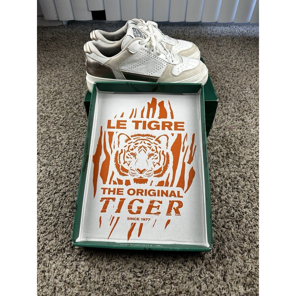 Le Tigre Midtown Lo Platform 1977 White Rose Gold Women's Sneakers Size 10M